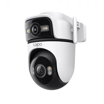 TP-Link Tapo Outdoor Dual Lens Pan/Tilt Security Camera, IP security camera, Outdoor, Wired & Wireless, Ceiling/Wall/Pole, biały, Spherical