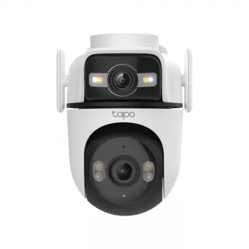 TP-Link Tapo Outdoor Dual Lens Pan/Tilt Security Camera, IP security camera, Outdoor, Wired & Wireless, Ceiling/Wall/Pole, biały, Spherical