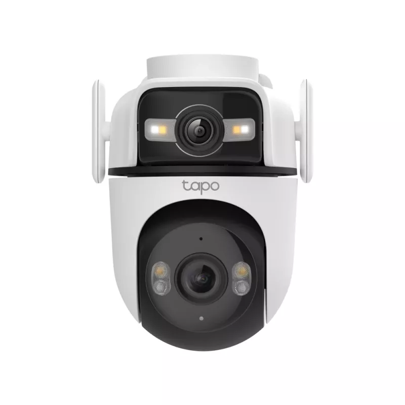 TP-Link Tapo Outdoor Dual Lens Pan/Tilt Security Camera, IP security camera, Outdoor, Wired & Wireless, Ceiling/Wall/Pole, biały, Spherical