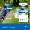 TP-Link Tapo Outdoor Dual Lens Pan/Tilt Security Camera, IP security camera, Outdoor, Wired & Wireless, Ceiling/Wall/Pole, biały, Spherical