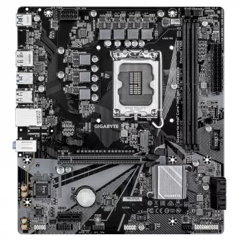 Płyta główna GIGABYTE B760M H V2 – obsługa procesorów Intel Core 14. generacji, 5+1+1 fazowa cyfrowa VRM, do 8000 MHz DDR5 (O.C.), 1xPCIe 4.0 M.2, 1 GbE LAN, USB 3.2 Gen1
