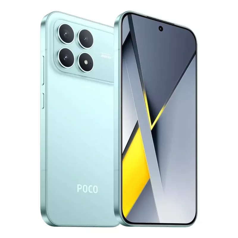 Smartfon POCO F8 Pro Dual SIM 5G Snapdragon 8 Elite, 12 GB RAM, 256 GB, wyświetlacz 6,59 cala, potrójny aparat 50 MP, 6210 mAh, niebieski