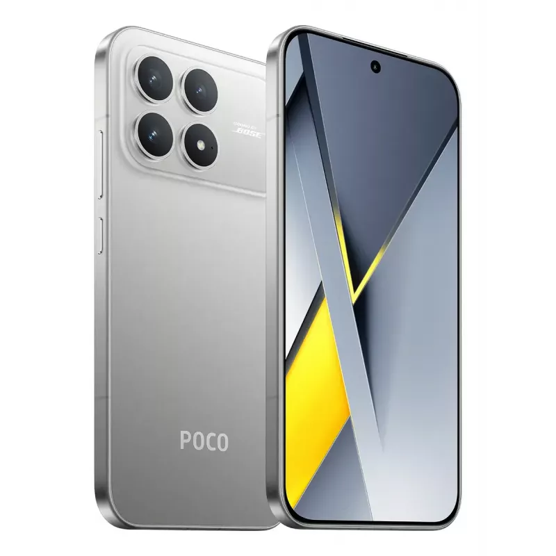 Smartfon POCO F8 Pro 6.59 cala Dual SIM 5G, Snapdragon 8 Elite, 12 GB RAM, 512 GB, 6210 mAh, srebrny/tytanowy