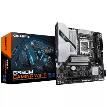 Płyta główna GIGABYTE B860M GAMING WIFI6 — Micro ATX, LGA 1851, DDR5 do 9066 MHz, 2 DIMM, PCIe 5.0, 2.5GbE, Wi‑Fi 6E