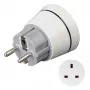 Hama 00223452 adapter wtyczki zasilania Typ F Typ G (UK) Biały
