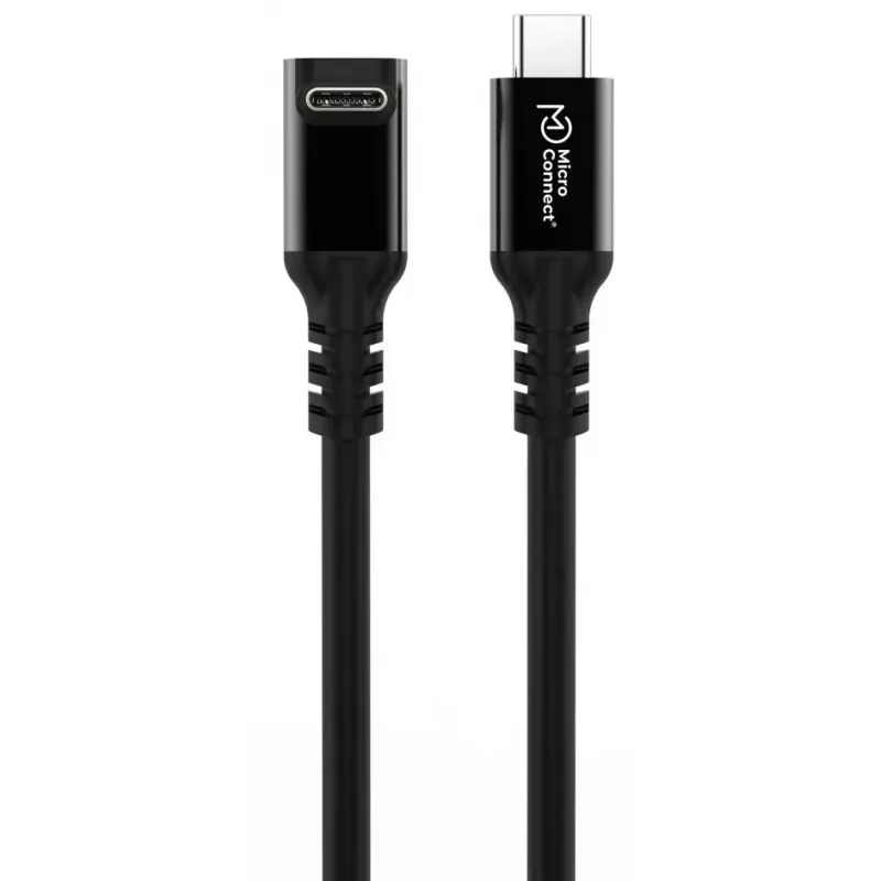 Kabel USB C do USB C MicroConnect MC-USB3.2CC015-FA USB 3.2 Gen 2x2 0,15 m czarny