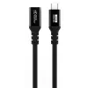 Kabel USB C na USB C MicroConnect MC-USB3.2CC3-FA, USB 3.2 Gen 2x2, 3 m, czarny