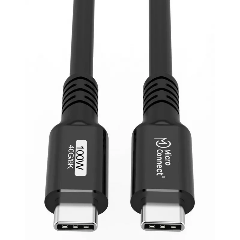 Kabel Microconnect USB4CC015 USB4 Gen 3x2 0,15 m USB C Czarny