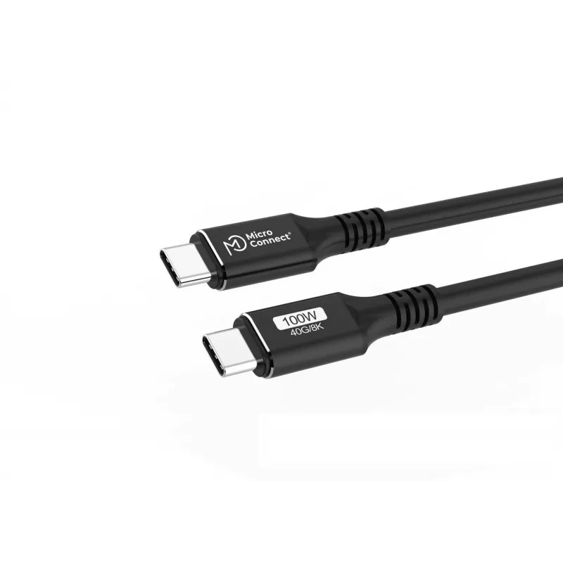 Kabel Microconnect USB4CC015 USB4 Gen 3x2 0,15 m USB C Czarny