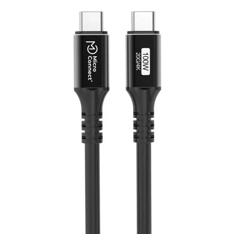 Kabel USB-C na USB-C MicroConnect USB3.2CC015 — USB 3.2 Gen 2x2, 0,15 m, czarny