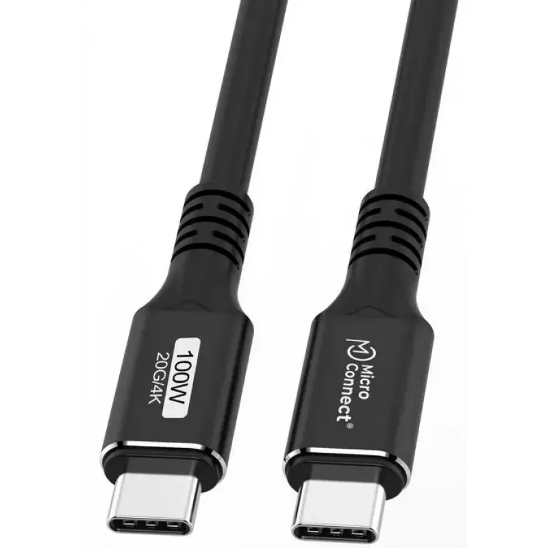 Kabel USB-C na USB-C MicroConnect USB3.2CC015 — USB 3.2 Gen 2x2, 0,15 m, czarny