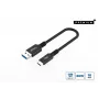 Microconnect USB3.2AC015 kabel USB USB 3.2 Gen 2 (3.1 Gen 2) 0,15 m USB C USB A Czarny