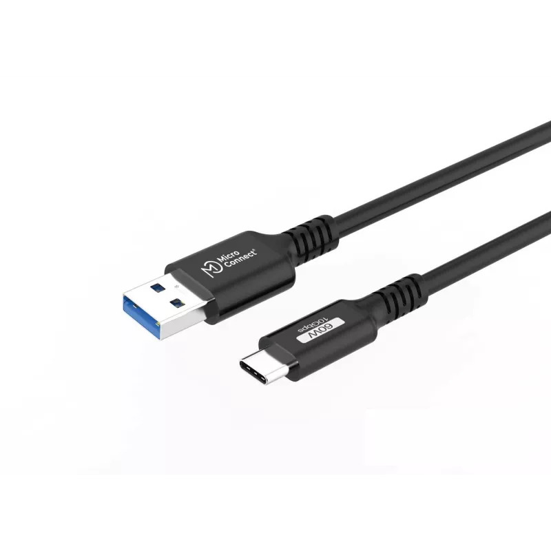Microconnect USB3.2AC015 kabel USB USB 3.2 Gen 2 (3.1 Gen 2) 0,15 m USB C USB A Czarny