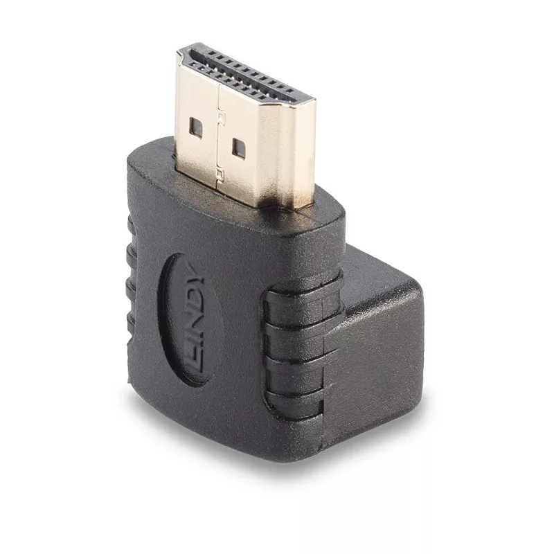 Adapter kątowy Lindy HDMI złącze żeńskie na HDMI złącze męskie 90° w górę