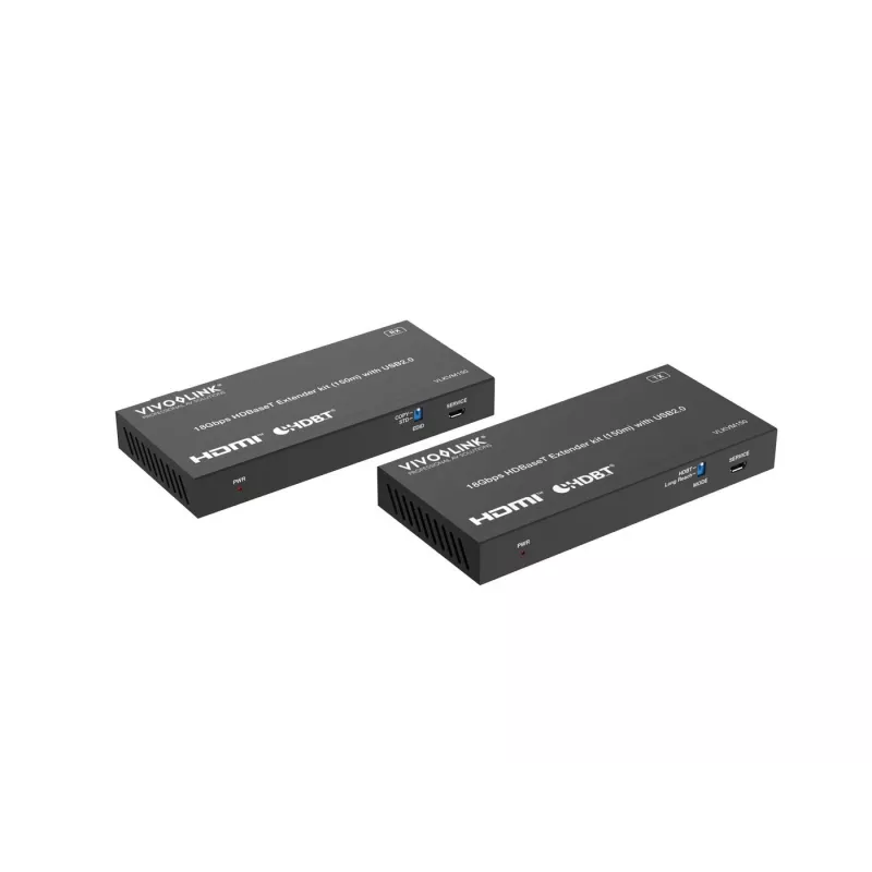 Zestaw KVM VivoLink VLKVM150 przedłużacz KVM HDBaseT 18 Gb/s, zasięg do 150 m