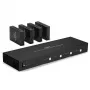 Lindy 70m Cat.6 4x4 HDMI 4K60 Matrix Extender, 3840 x 2160 pixels, AV transmitter & receiver, 70 m, Wired, Czarny, HDCP