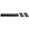 Lindy 70m Cat.6 4x4 HDMI 4K60 Matrix Extender, 3840 x 2160 pixels, AV transmitter & receiver, 70 m, Wired, Czarny, HDCP