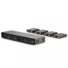 Lindy 70m Cat.6 4x4 HDMI 4K60 Matrix Extender, 3840 x 2160 pixels, AV transmitter & receiver, 70 m, Wired, Czarny, HDCP