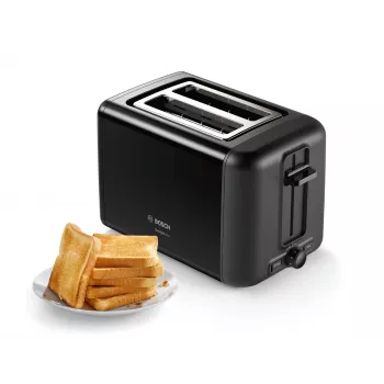 Toster Bosch TAT3P423 2 kromki 970 W Czarny