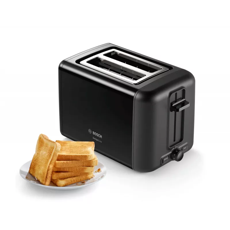 Toster Bosch TAT3P423 2 kromki 970 W Czarny