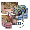 Mokra karma dla kota BOZITA 9116321 12×85 g — saszetki dla dorosłych kotów bezzbożowe z wołowiną, jeleniem, wątróbką drobiową (wilgotna, 82% wilgotności)
