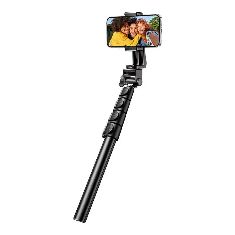Kijek do selfie UGREEN LP680 Bluetooth z pilotem, przedłużenie do 1,7 m, maksymalna wysokość 180 cm, uniwersalna kompatybilność, czarny