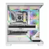 Obudowa PC MODECOM VOLCANO STELLAR PLUS ARGB MIDI 8F BIAŁA — midi tower, ATX, szkło hartowane, podświetlenie ARGB, 8 wentylatorów, GPU do 42 cm