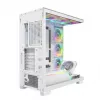 Obudowa PC MODECOM VOLCANO STELLAR PLUS ARGB MIDI 8F BIAŁA — midi tower, ATX, szkło hartowane, podświetlenie ARGB, 8 wentylatorów, GPU do 42 cm