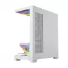 Obudowa PC MODECOM VOLCANO STELLAR PLUS ARGB MIDI 8F BIAŁA — midi tower, ATX, szkło hartowane, podświetlenie ARGB, 8 wentylatorów, GPU do 42 cm
