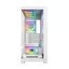 Obudowa PC MODECOM VOLCANO STELLAR PLUS ARGB MIDI 8F BIAŁA — midi tower, ATX, szkło hartowane, podświetlenie ARGB, 8 wentylatorów, GPU do 42 cm