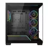 Obudowa PC mid-tower MODECOM VOLCANO STELLAR PLUS ARGB MIDI, 5 wentylatorów z przodu, hartowane szkło, USB-C