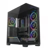 Obudowa PC mid-tower MODECOM VOLCANO STELLAR PLUS ARGB MIDI, 5 wentylatorów z przodu, hartowane szkło, USB-C
