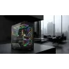 Obudowa PC mid-tower MODECOM VOLCANO STELLAR PLUS ARGB MIDI, 5 wentylatorów z przodu, hartowane szkło, USB-C
