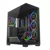 Obudowa PC mid-tower MODECOM VOLCANO STELLAR PLUS ARGB MIDI, 5 wentylatorów z przodu, hartowane szkło, USB-C
