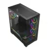 Obudowa PC mid-tower MODECOM VOLCANO STELLAR PLUS ARGB MIDI, 5 wentylatorów z przodu, hartowane szkło, USB-C