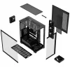 Obudowa PC mid-tower MODECOM VOLCANO STELLAR PLUS ARGB MIDI, 5 wentylatorów z przodu, hartowane szkło, USB-C
