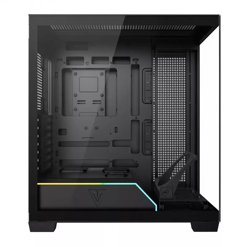 Obudowa PC MODECOM VOLCANO STELLAR PLUS MIDI Czarny — średnia wieża ATX, szkło hartowane, USB-C, obsługa kart graficznych do 420 mm