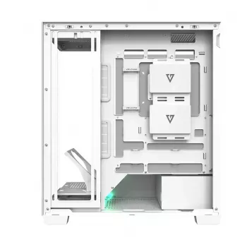Obudowa PC MODECOM VOLCANO STELLAR PLUS MIDI biały — Midi Tower, microATX, szkło hartowane, USB-C, obsługa GPU 420 mm