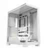 Obudowa PC MODECOM VOLCANO STELLAR PLUS MIDI biały — Midi Tower, microATX, szkło hartowane, USB-C, obsługa GPU 420 mm