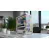 Obudowa PC MODECOM VOLCANO STELLAR PLUS MIDI biały — Midi Tower, microATX, szkło hartowane, USB-C, obsługa GPU 420 mm