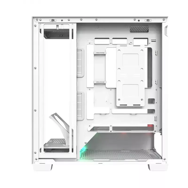 Obudowa PC MODECOM VOLCANO STELLAR PLUS MIDI biały — Midi Tower, microATX, szkło hartowane, USB-C, obsługa GPU 420 mm