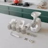 Maszynka do mielenia mięsa SMAPP model 490.81 biały - 2200 W, 1 prędkość, 2,7 kg/min, 3 sitka, biała, nakładka do szatkowania