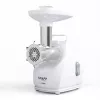 Maszynka do mielenia mięsa SMAPP model 490.81 biały - 2200 W, 1 prędkość, 2,7 kg/min, 3 sitka, biała, nakładka do szatkowania