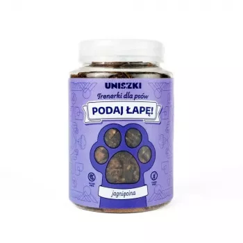 Mokra karma dla psa UNISZKI z jagnięciną 210 g karma w puszce dla zwierząt domowych
