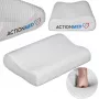 Poduszka ortopedyczna szyjna ActionMed CERVICAL MED PILLOW PO100AM — wypełnienie piankowe, 550×360×120 mm, zdejmowany pokrowiec do prania, biała