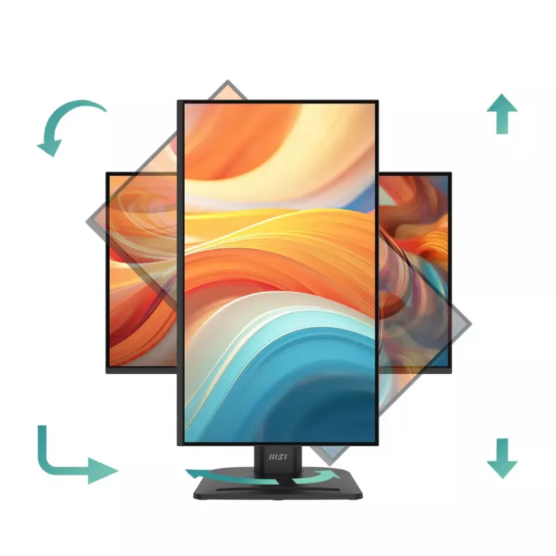 Monitor MSI Pro MP245PHG E14 23,8 cala (60,5 cm) Full HD 1920x1080 IPS LCD, 4 ms, 300 cd/m², VESA, hub USB, głośniki