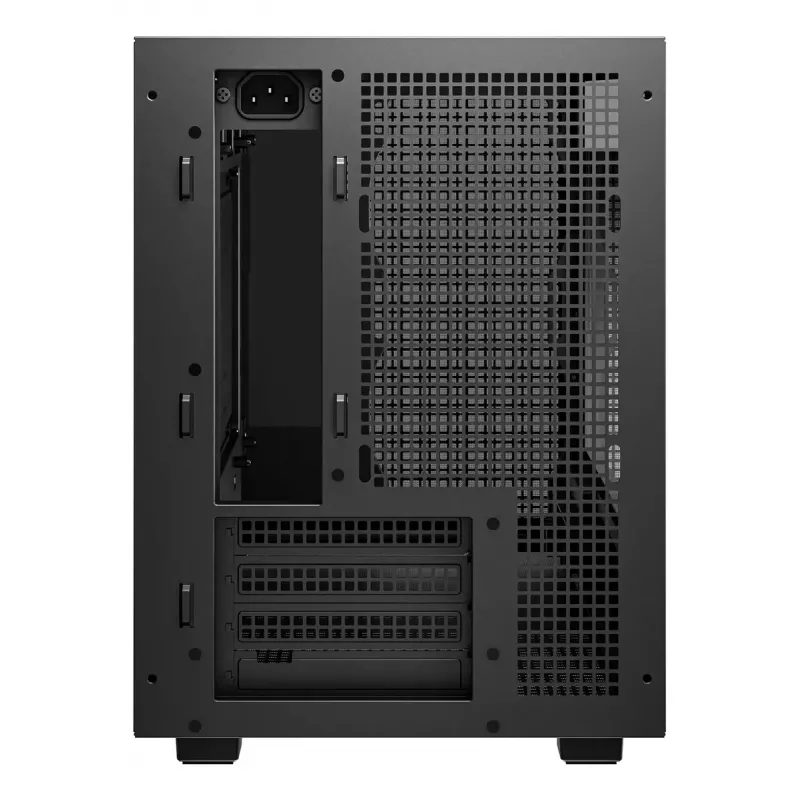 Obudowa PC DeepCool CH260 Micro Tower Czarna — Micro-ATX/Mini-ITX, szkło hartowane, USB-C, maks. GPU 413 mm