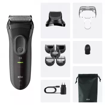 Trymer akumulatorowy Braun 3000BT 5 7 mm mokro i na sucho czarny szary