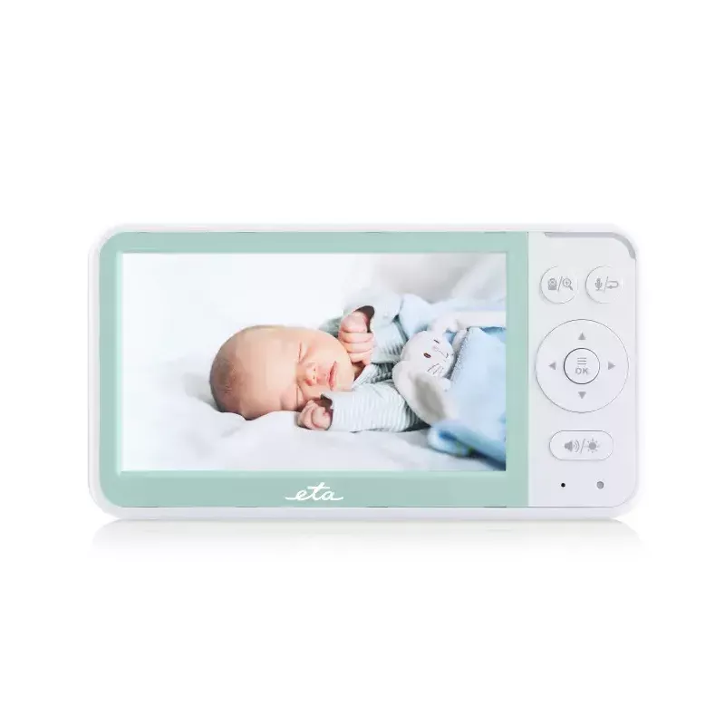 Baby monitor ETA ETA530690000 with flexible camera, biały/zielony, remote visual monitoring