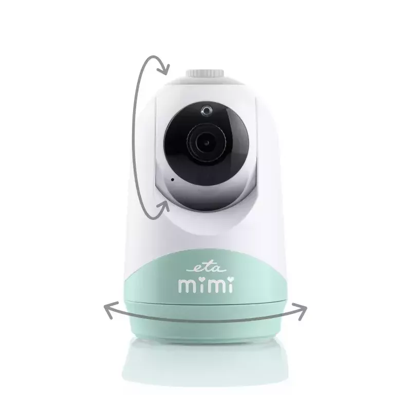 Baby monitor ETA ETA530690000 with flexible camera, biały/zielony, remote visual monitoring